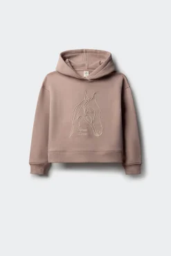 Sweatshirt com cordão para cavalo para menina