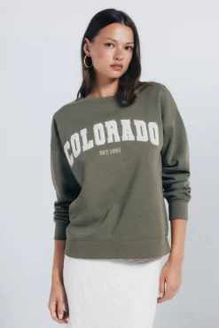 Sweatshirt com estampa urbana