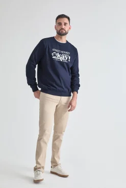 Sweatshirt com estampado frontal