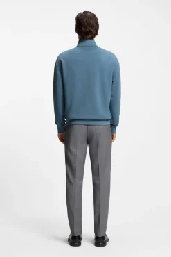 Sweatshirt com fecho-éclair