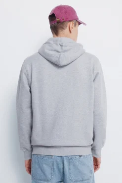 Sweatshirt com fecho-éclair e capuz