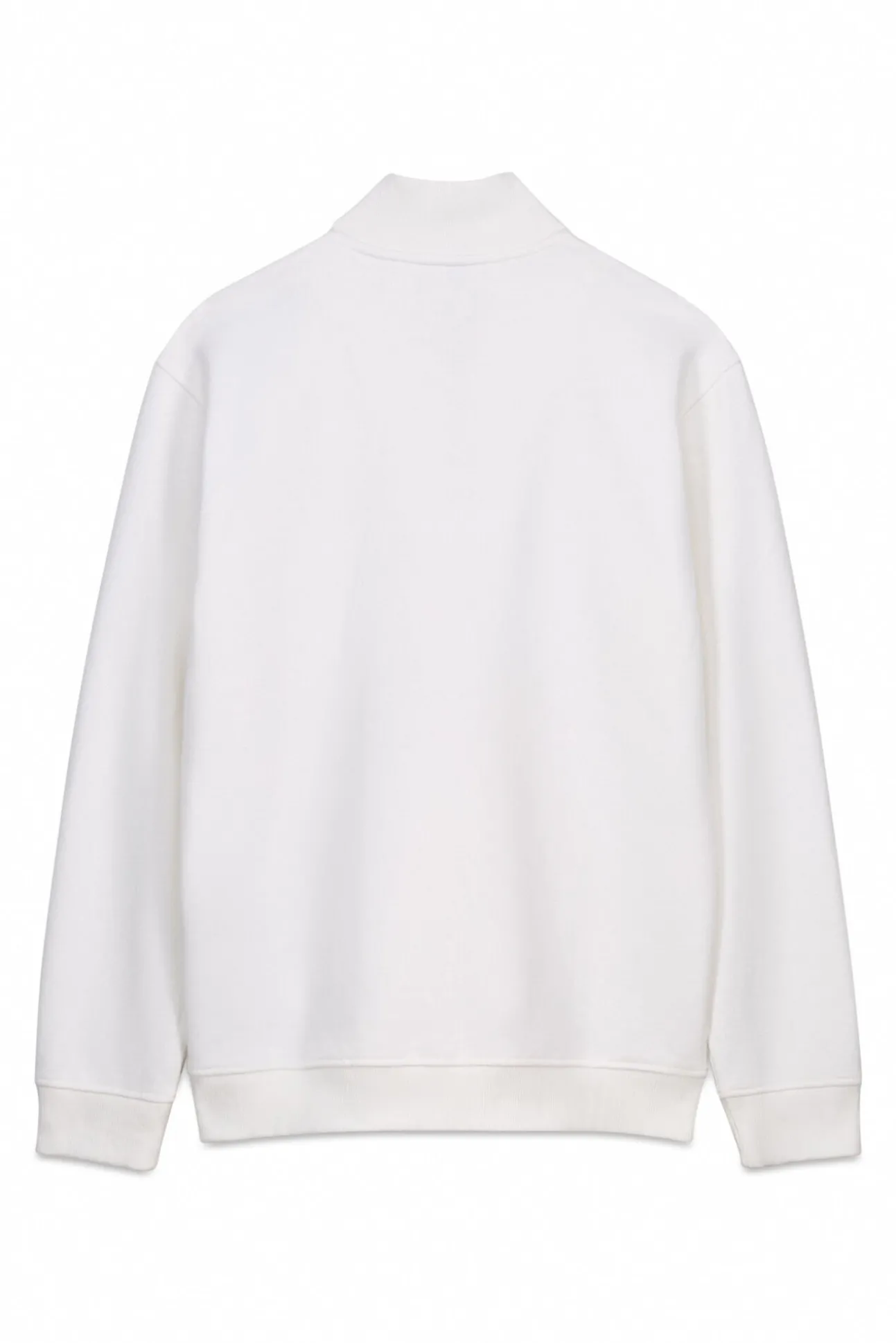 Sweatshirt com gola de fecho-éclair