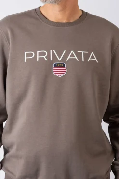 Sweatshirt com gola redonda