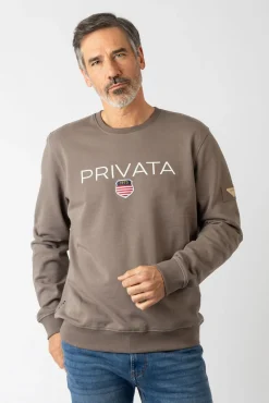 Sweatshirt com gola redonda