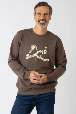 Sweatshirt com gola redonda