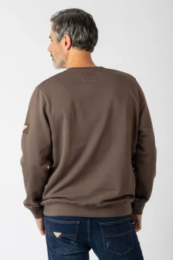 Sweatshirt com gola redonda