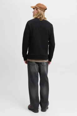 Sweatshirt com logo contrastante