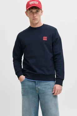 Sweatshirt com logo contrastante