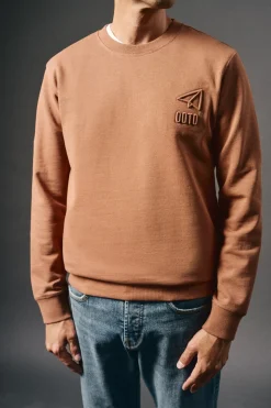 Sweatshirt com logo em relevo