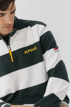 Sweatshirt com logo riscas Perkins