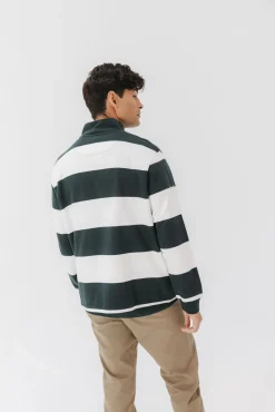 Sweatshirt com logo riscas Perkins