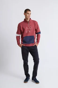 Sweatshirt com manga multicolorida