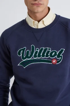 Sweatshirt com manga raglan com logo vintage