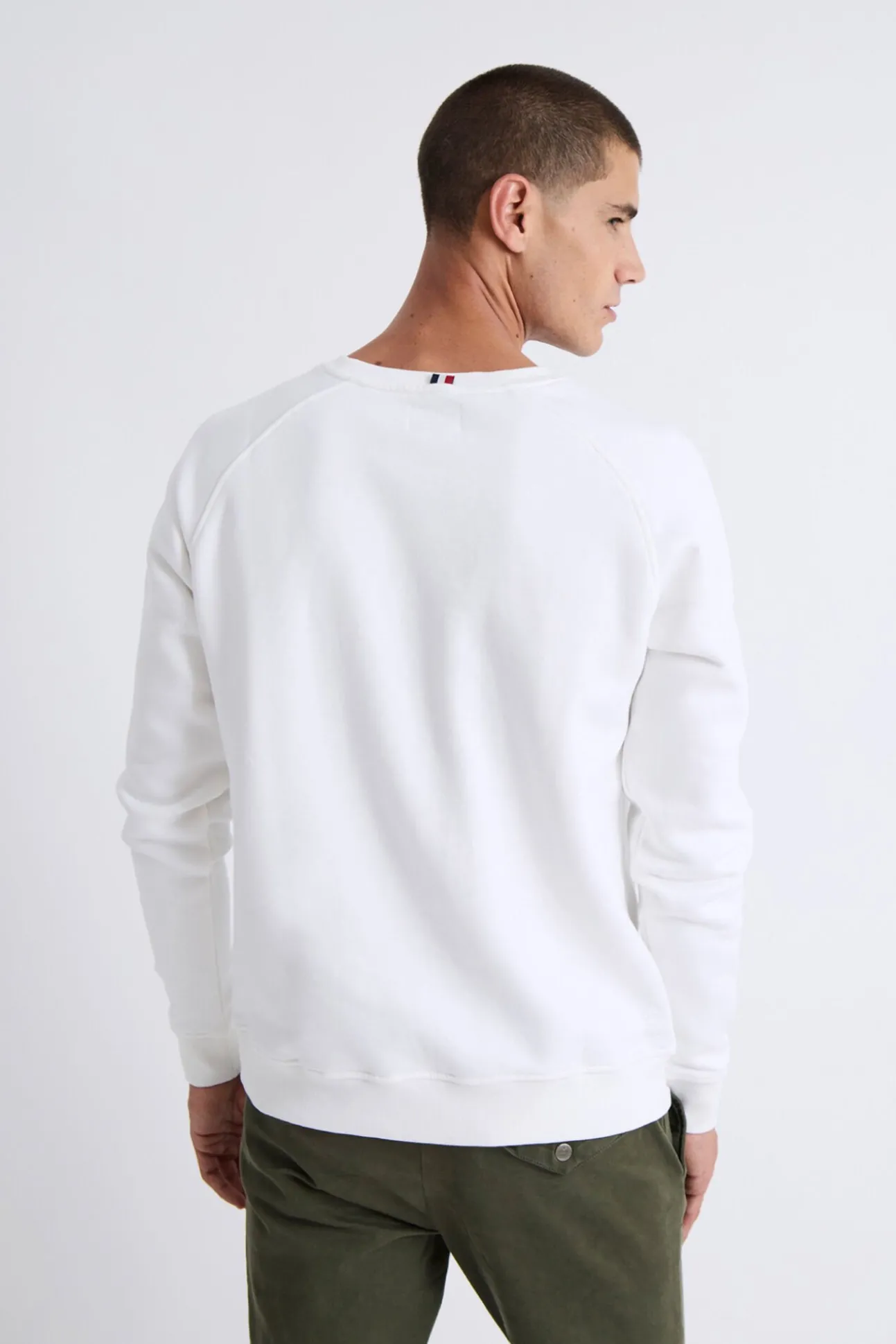 Sweatshirt com manga raglan com logo vintage