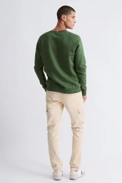 Sweatshirt com manga raglan com logo vintage