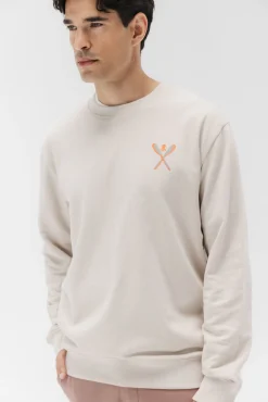 Sweatshirt com pás desenhadas