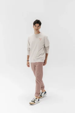 Sweatshirt com pás desenhadas