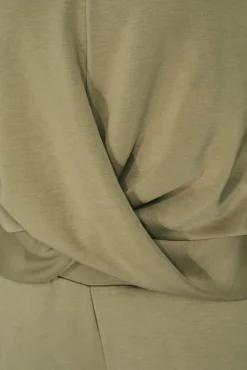 Sweatshirt cáqui drapeado
