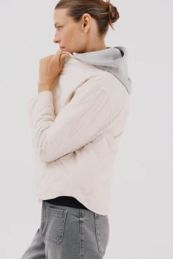 sweatshirt curto com capuz