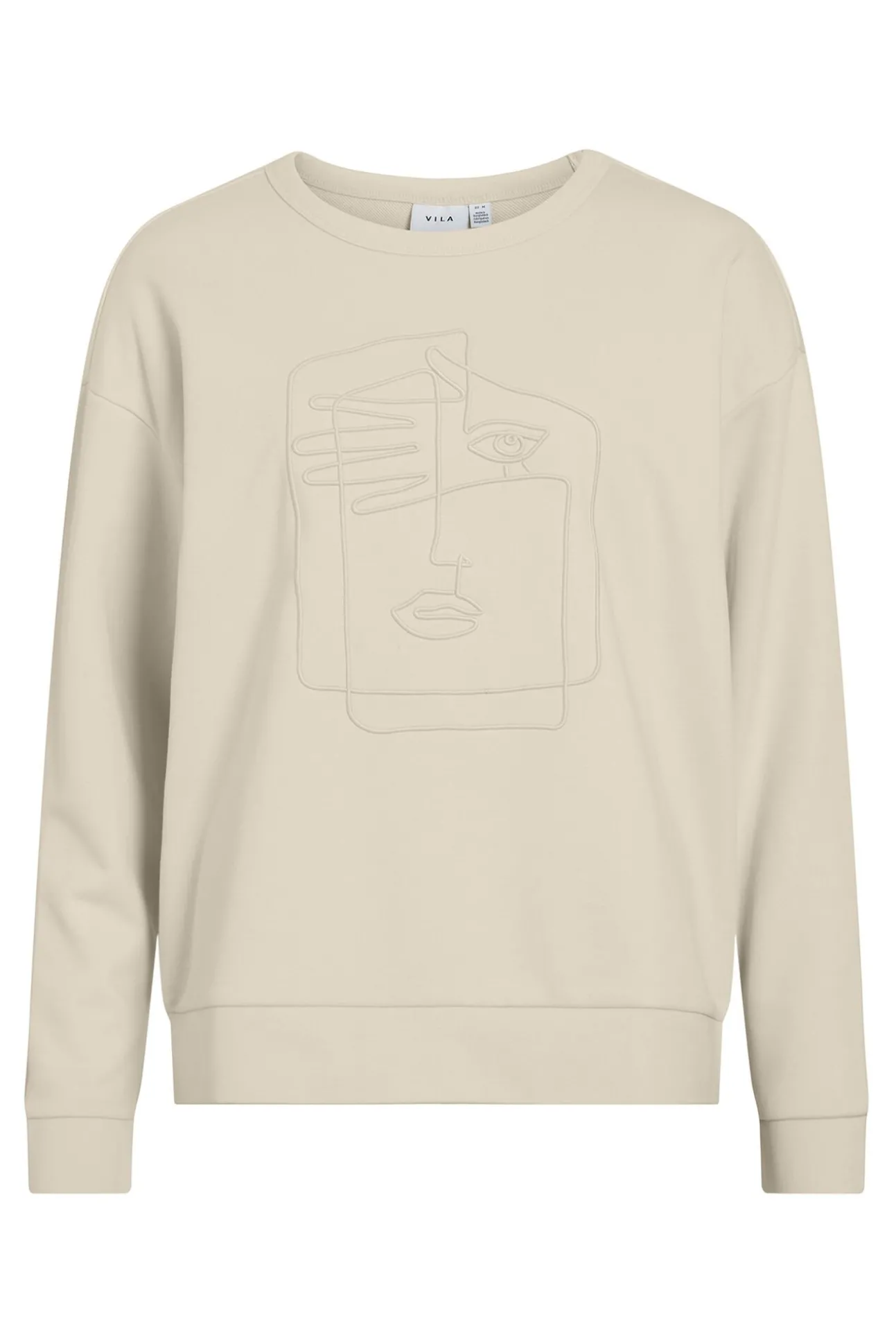 Sweatshirt de algodão orgânico com bordado