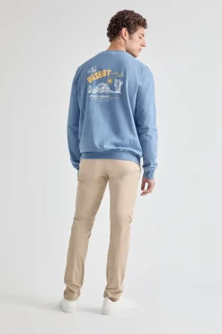 Sweatshirt de gola redonda estampada