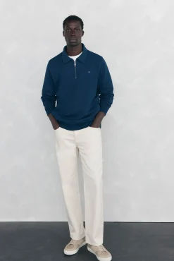 Sweatshirt de gola semicisne