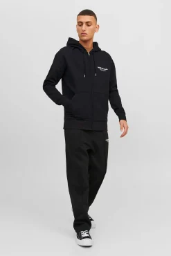 Sweatshirt descontraída com fecho-éclair