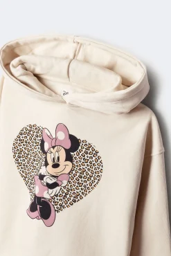 Sweatshirt e estampa de leopardo da Minnie para meninas.