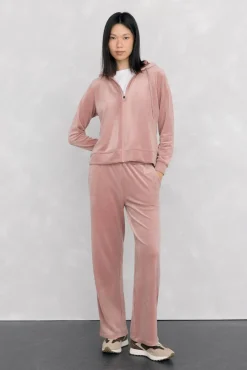 Sweatshirt esportivo com capuz de veludo