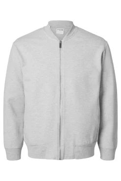 Sweatshirt estilo bomber feito com algodão orgânico