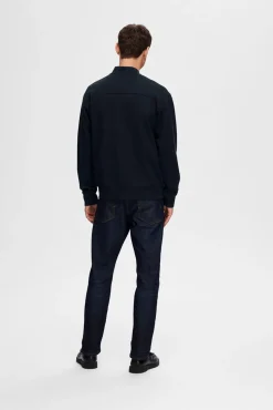 Sweatshirt estilo bomber feito com algodão orgânico