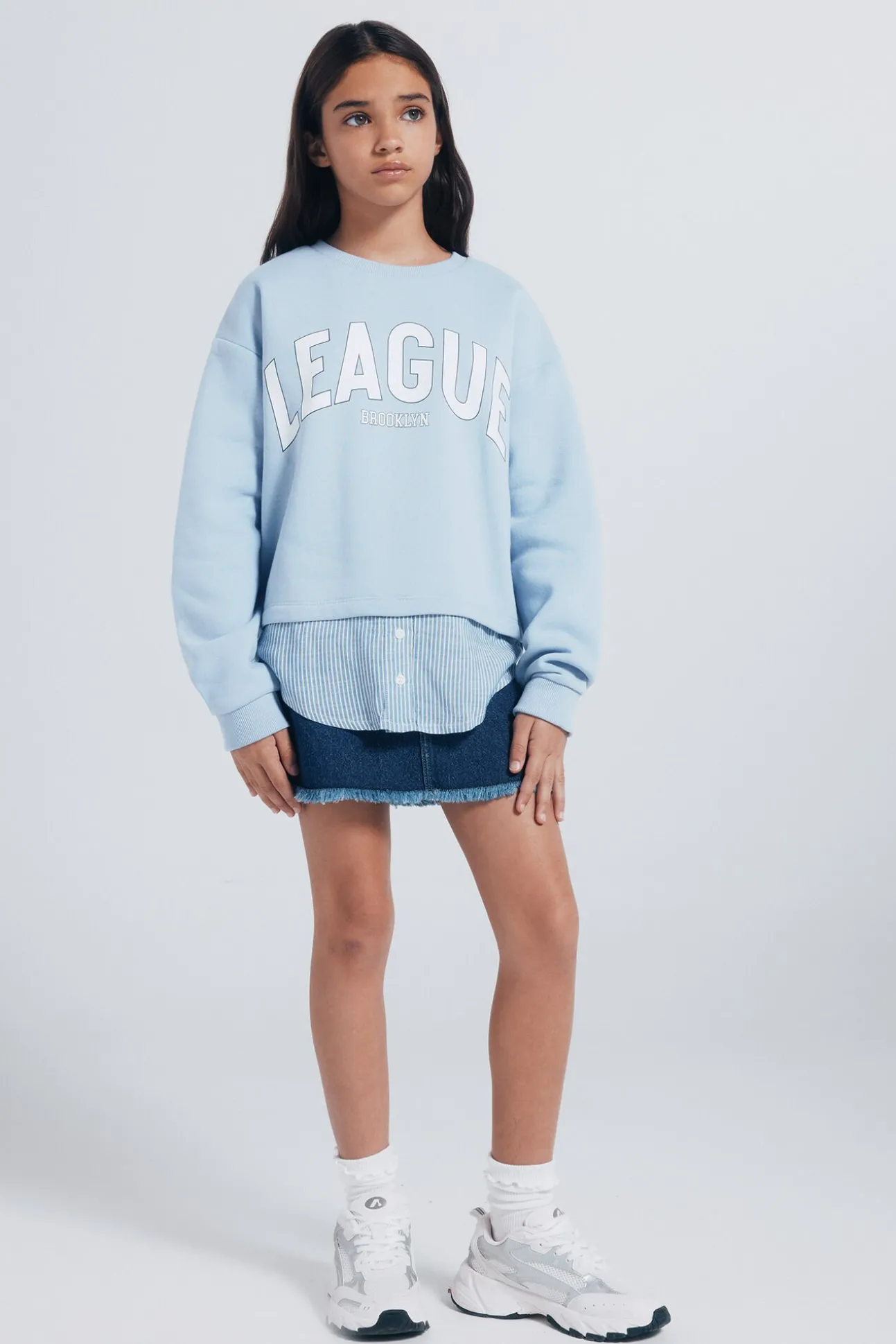 Sweatshirt feminino da liga