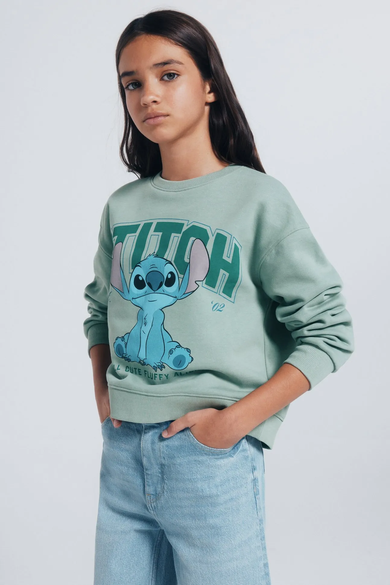 Sweatshirt feminino "Lilo & Stitch"