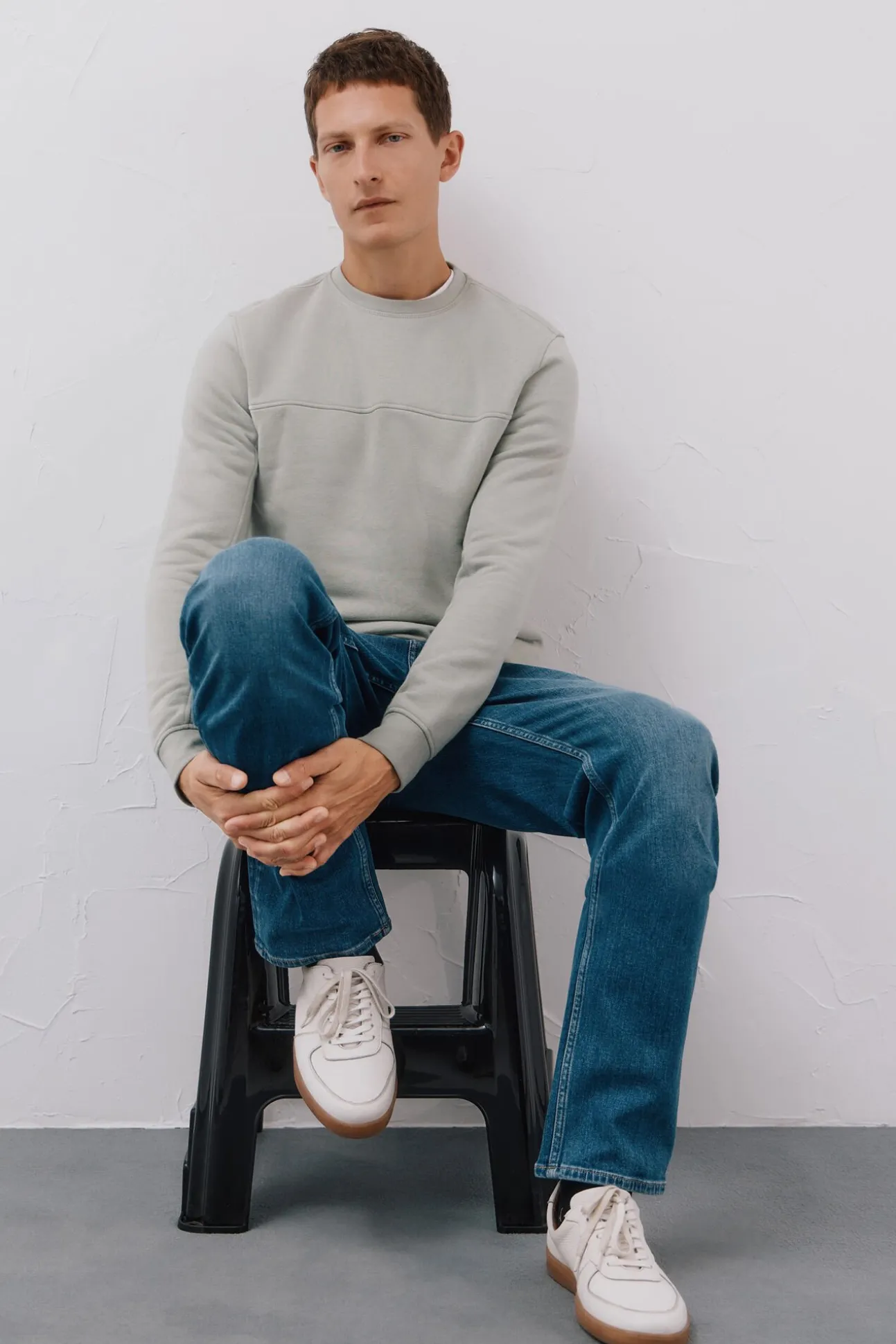 Sweatshirt gola caixa