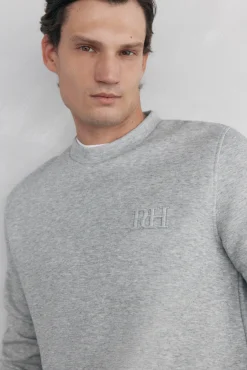 Sweatshirt gola caixa tecido técnico