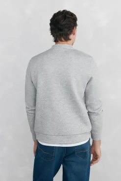 Sweatshirt gola caixa tecido técnico