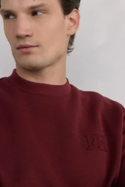 Sweatshirt gola caixa tecido técnico