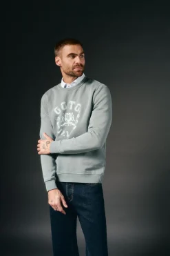 Sweatshirt gráfica gola caixa