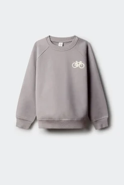 Sweatshirt infantil capuz para ciclismo