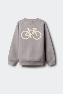 Sweatshirt infantil capuz para ciclismo