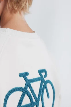 Sweatshirt infantil capuz para ciclismo