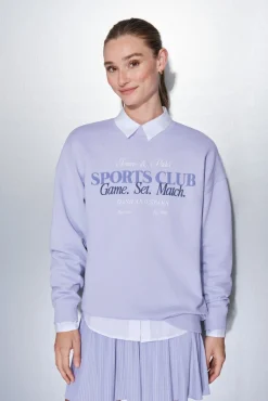 Sweatshirt plush lilás 100% algodão