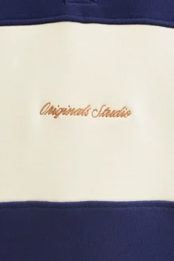 Sweatshirt polo com listras