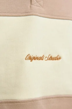 Sweatshirt polo com listras