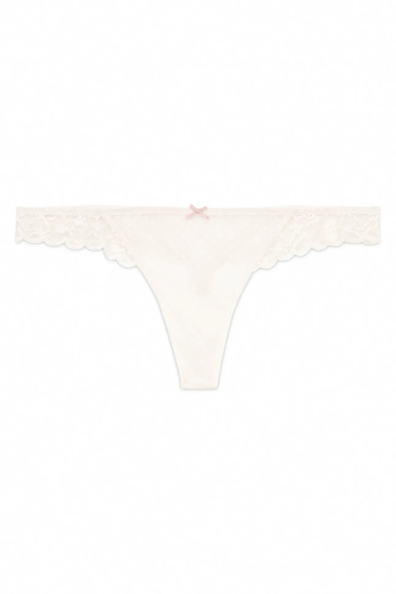 Tanga de renda cinza na cintura
