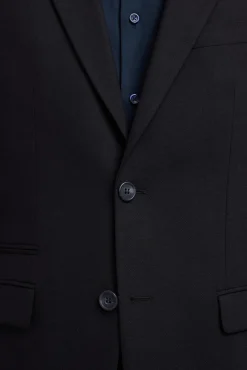 Terno slim fit de duas peças em lã fria
