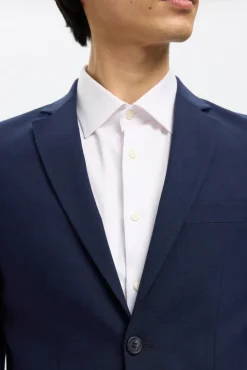 Terno slim fit de duas peças em lã fria