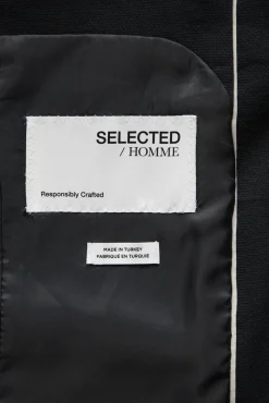 Terno slim fit de duas peças em lã fria