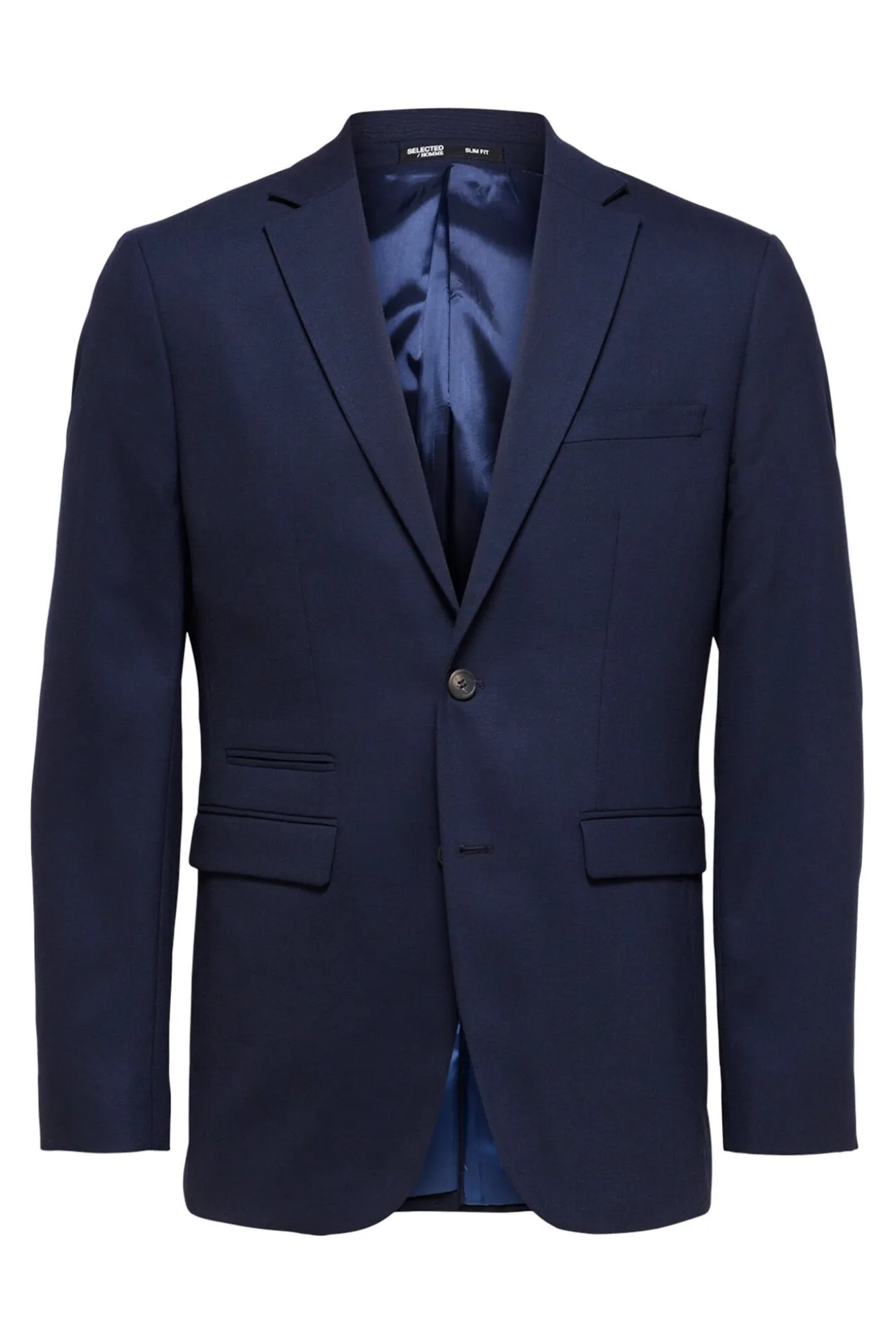 Terno slim fit de duas peças em lã fria