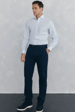 Textura de regular fit Chino
